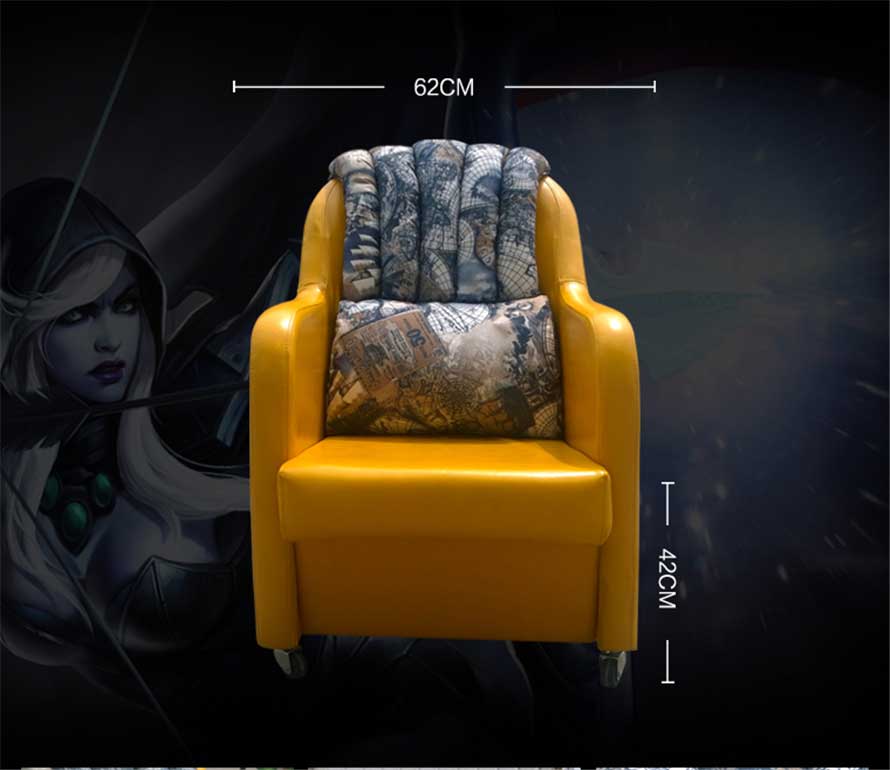 夢(mèng)達(dá)現(xiàn)代時(shí)尚網(wǎng)吧沙發(fā)椅尺寸示意圖