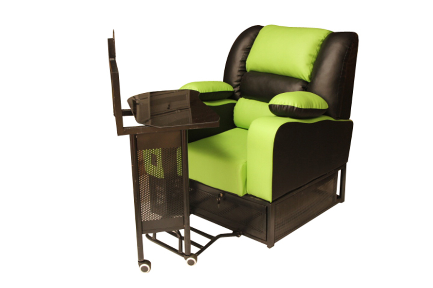 夢達網吧一體式桌椅設計效果圖