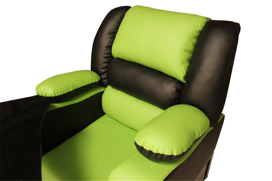 夢達網吧一體式桌椅設計效果圖