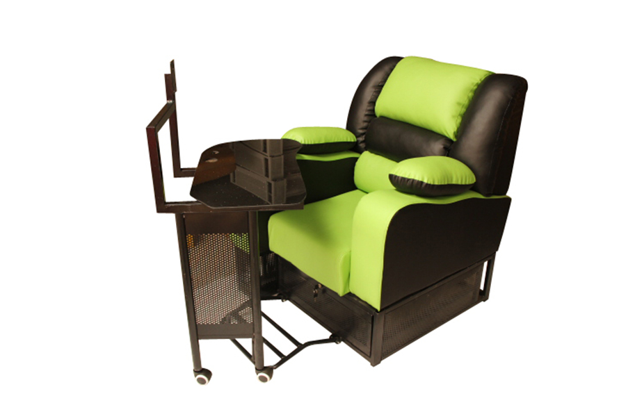 夢達網吧一體式桌椅設計效果圖