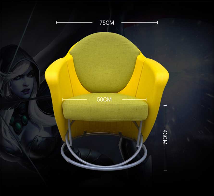 夢達時尚創(chuàng)意網(wǎng)吧沙發(fā)產(chǎn)品尺寸示意圖