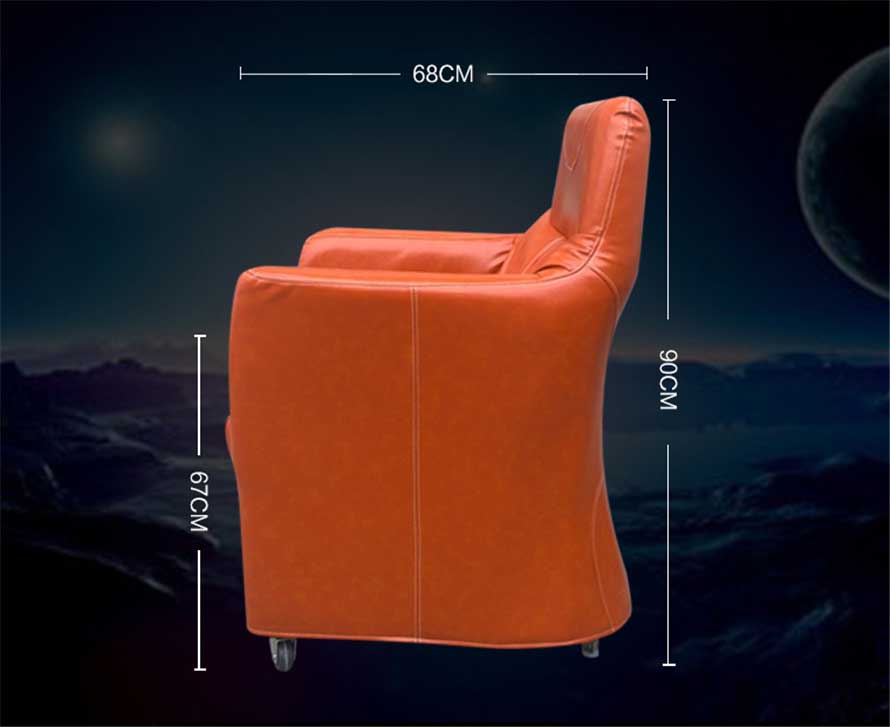 夢達(dá)高檔網(wǎng)吧電腦沙發(fā)尺寸示意圖