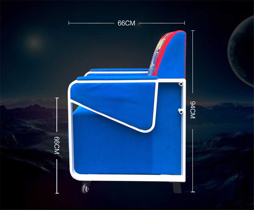 夢(mèng)達(dá)可躺網(wǎng)吧沙發(fā)產(chǎn)品尺寸示意圖