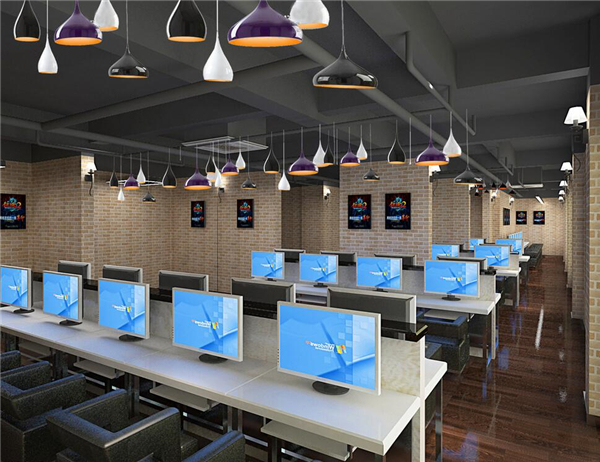 網(wǎng)吧桌椅裝修效果圖