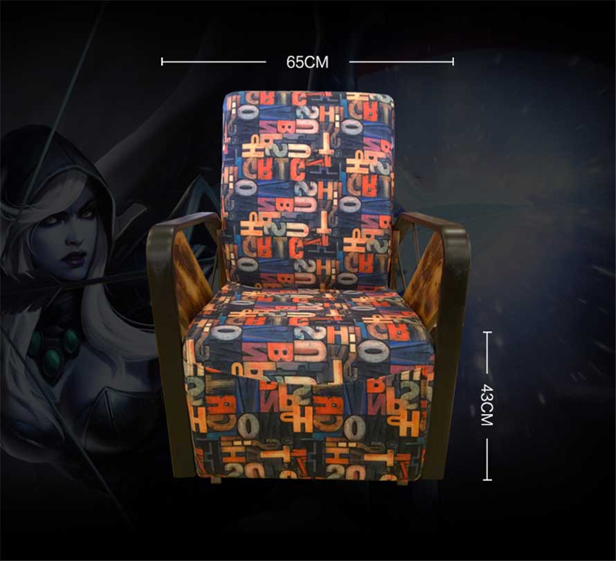 夢(mèng)達(dá)現(xiàn)代美式網(wǎng)吧沙發(fā)產(chǎn)品尺寸示意圖