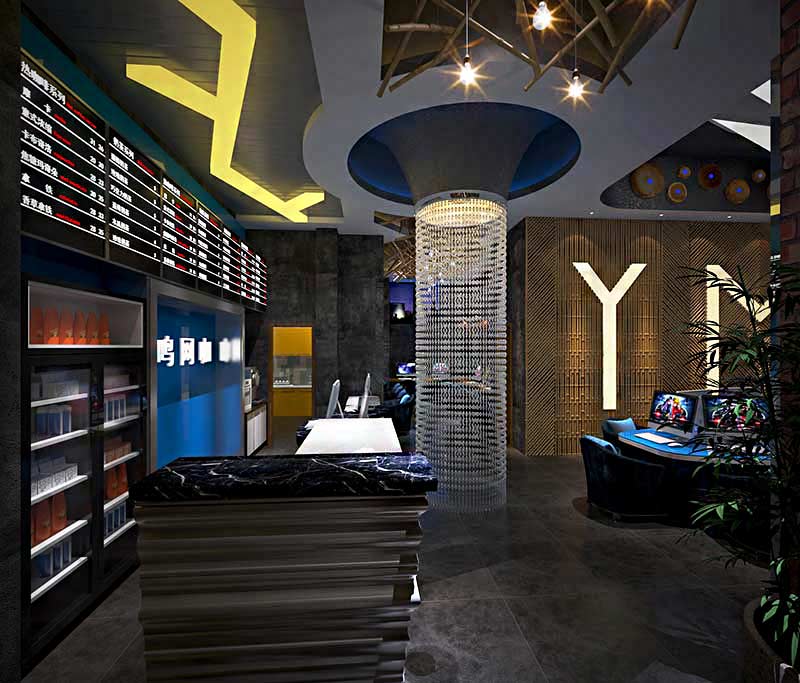 網(wǎng)咖裝修效果圖 網(wǎng)咖裝修效果圖