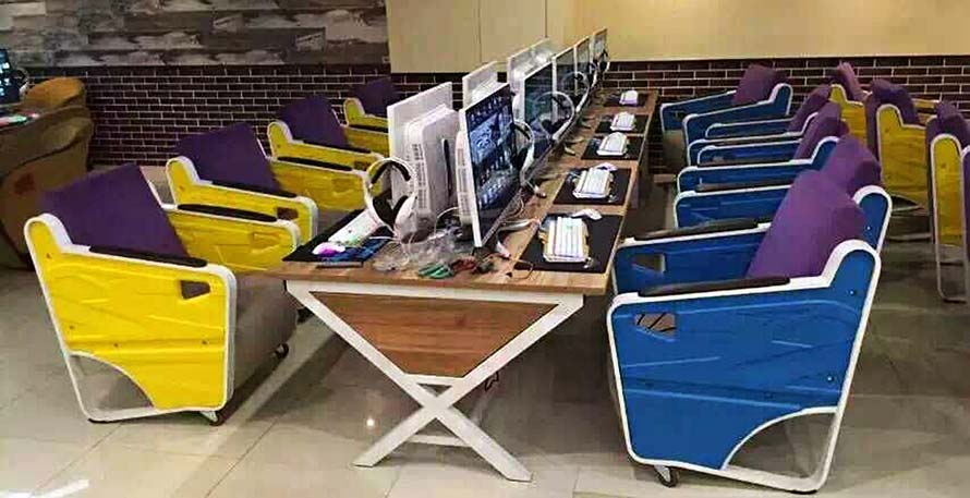 夢達(dá)網(wǎng)吧雙人沙發(fā)裝修效果圖