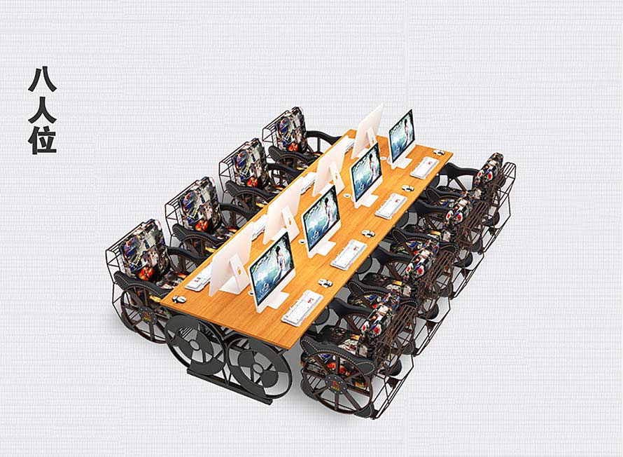 夢達網(wǎng)吧用沙發(fā)裝修效果圖