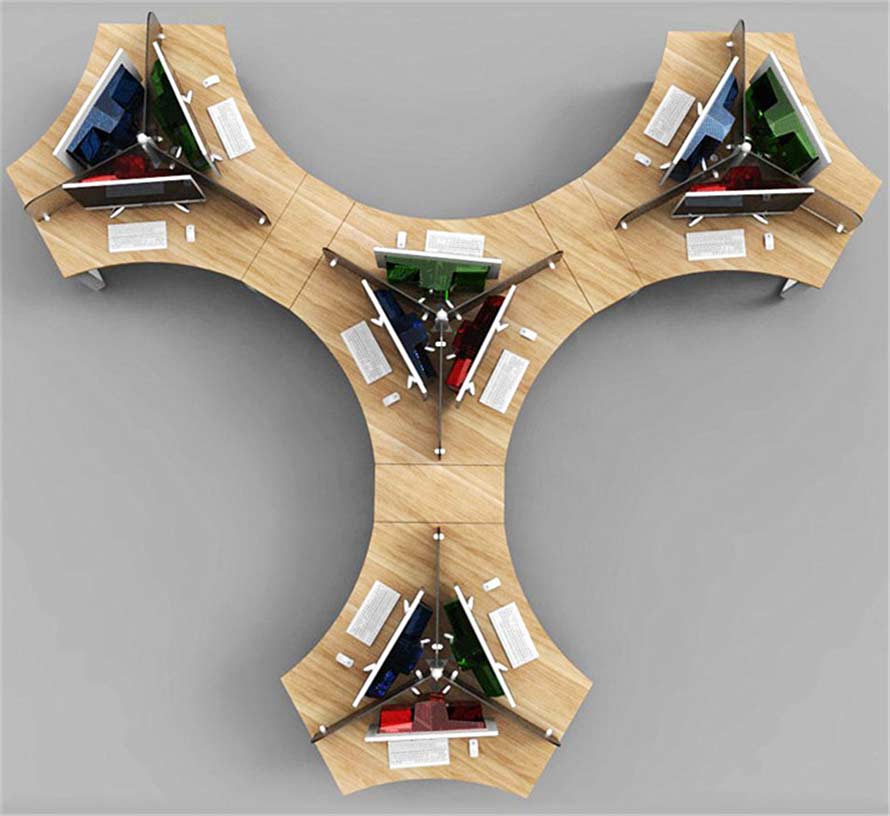 夢達網(wǎng)吧異形桌裝修效果圖