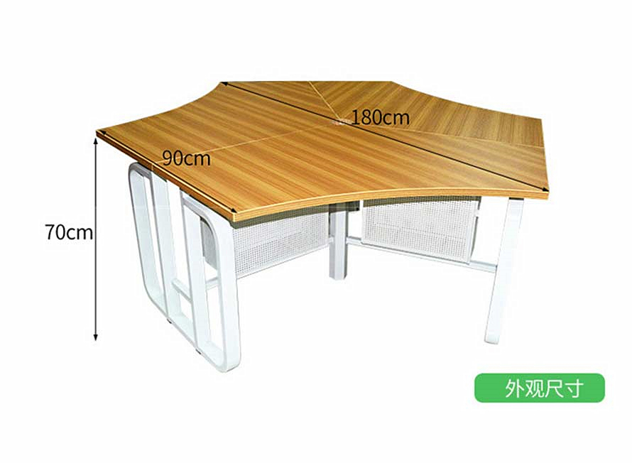 夢達網(wǎng)吧異形桌尺寸示意圖