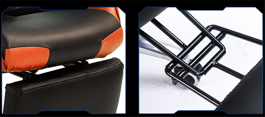 夢達(dá)新款網(wǎng)吧電競椅擱腳細(xì)節(jié)圖片