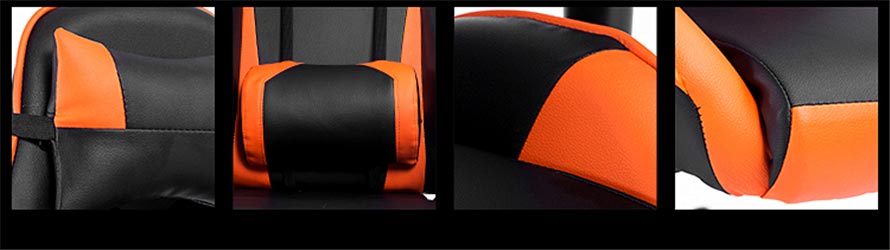 夢達(dá)新款網(wǎng)吧電競椅面料拼接細(xì)節(jié)展示