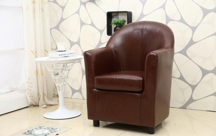 夢(mèng)達(dá)褐色pu皮網(wǎng)吧圓沙發(fā)裝修效果圖