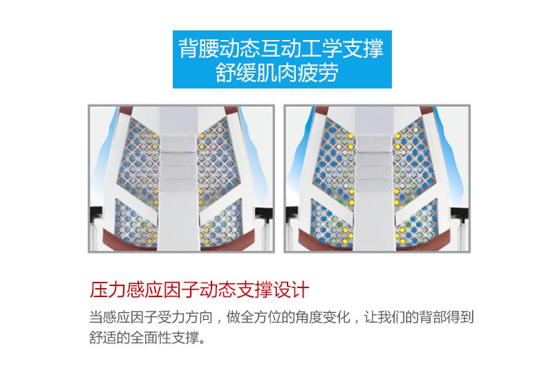夢(mèng)達(dá)網(wǎng)吧健康椅子腰背動(dòng)態(tài)互動(dòng)工學(xué)支撐
