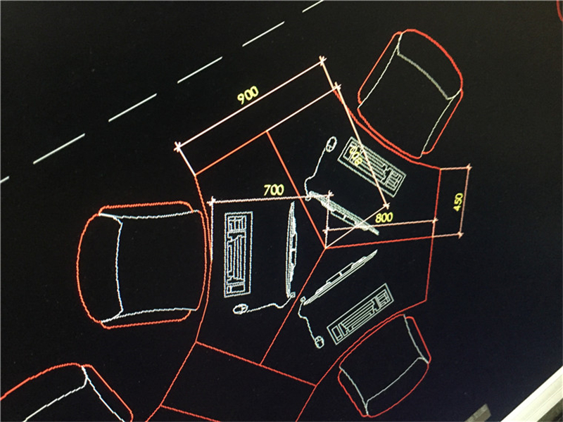 夢達(dá)個性網(wǎng)吧桌尺寸示意圖