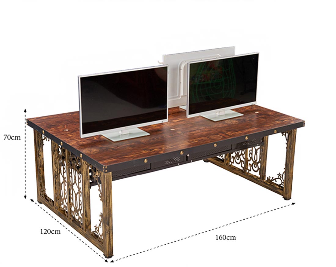 夢達(dá)網(wǎng)吧蜂巢桌尺寸示意圖