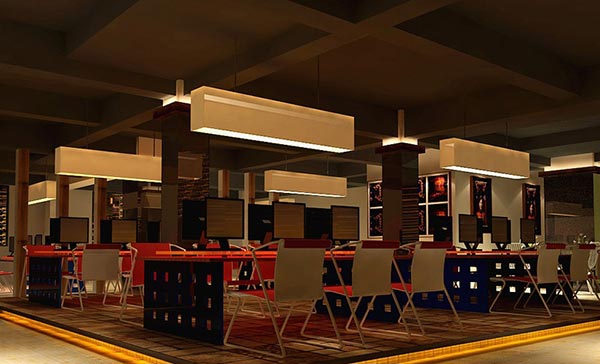 夢達網(wǎng)吧家具裝修實拍圖