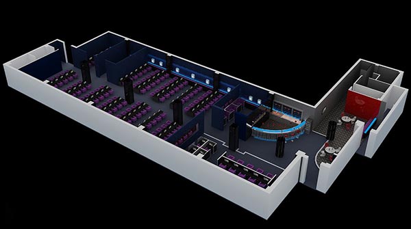 網(wǎng)吧三維設(shè)計(jì)圖