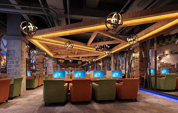 網(wǎng)咖沙發(fā)裝修效果圖