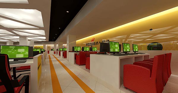 網(wǎng)吧桌裝修效果圖