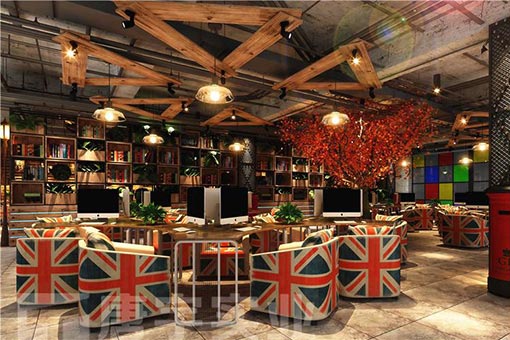 網(wǎng)吧桌椅裝修圖片