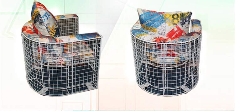 夢(mèng)達(dá)經(jīng)典白色網(wǎng)咖鳥(niǎo)巢沙發(fā)全方位展示圖