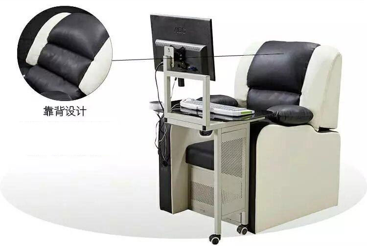 夢達(dá)網(wǎng)吧一體沙發(fā)椅靠背設(shè)計特寫