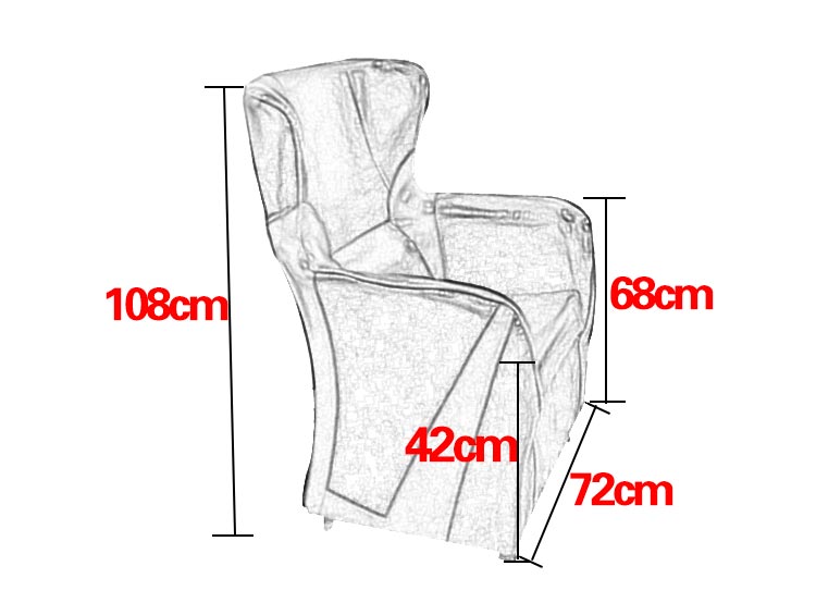 夢(mèng)達(dá)高檔網(wǎng)吧桌椅配套沙發(fā)椅尺寸示意圖