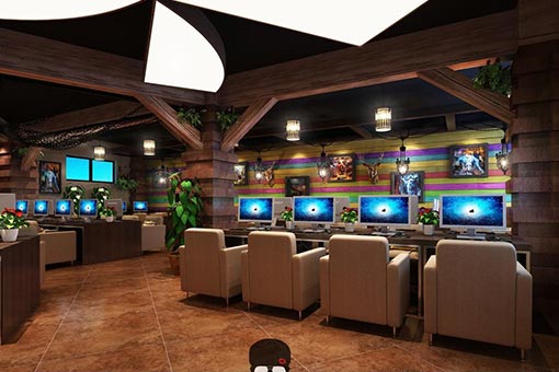 網(wǎng)吧沙發(fā)裝修效果圖