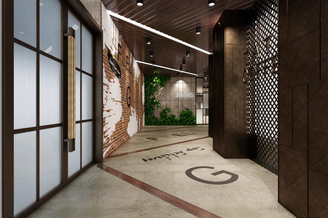 鄭州西街網(wǎng)咖桌椅裝修效果圖