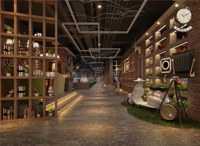 夢達(dá)網(wǎng)吧桌椅裝修效果圖