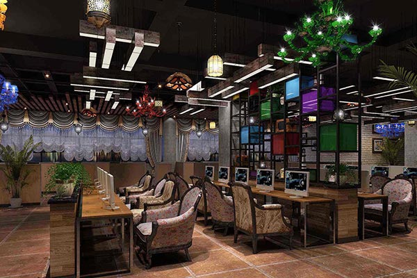 網(wǎng)吧桌椅效果圖