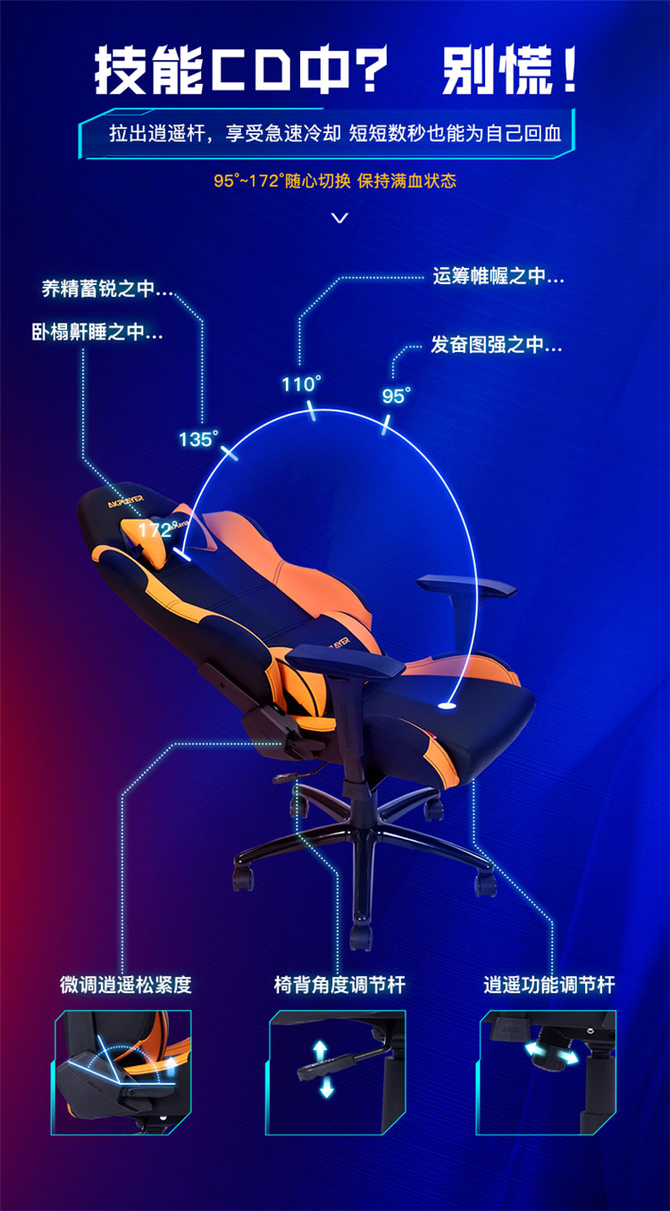 PU皮網(wǎng)吧電競椅圖片